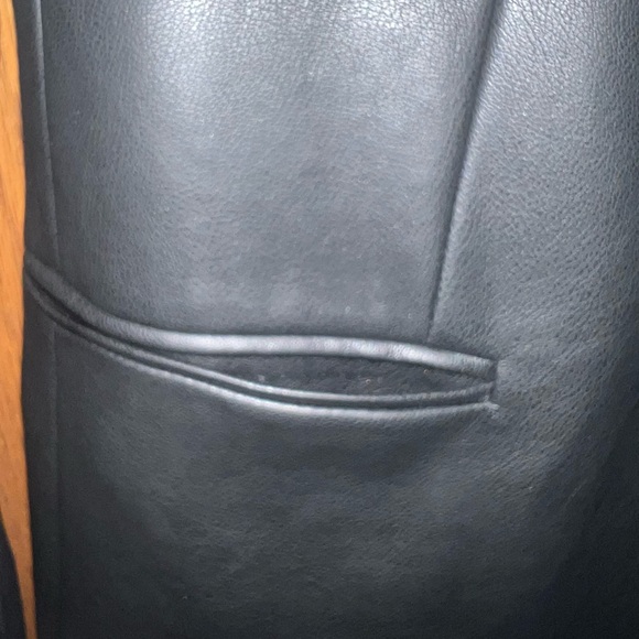 EXPRESS Faux Leather Blazer Medium - Picture 5 of 6